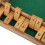 4-Player Shut The Box Game - Pine 35x35 cm,8 Dice 9