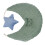 Infant Newborn Cotton Nursing Pillow Bean Design - Turquoise 2