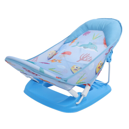 Chaise de bain pour bébé pliable, assise en filet, base de 32 cm