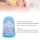 Chaise de bain pour bébé pliable, assise en filet, base de 32 cm 4