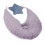 Cuscino modellante per neonati in cotone viola 6
