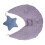 Cuscino modellante per neonati in cotone viola 2