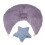 Cuscino modellante per neonati in cotone viola 16