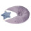 Cuscino modellante per neonati in cotone viola 1