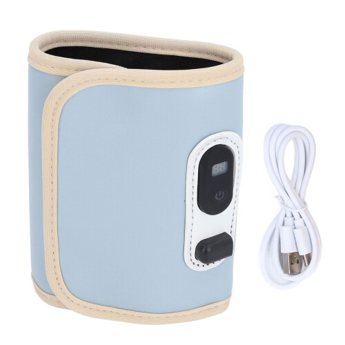 21-Stufen USB Flaschen-Isolierhülle blau 30x14cm 2