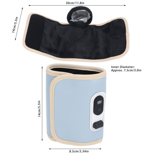 21-Stufen USB Flaschen-Isolierhülle blau 30x14cm 1