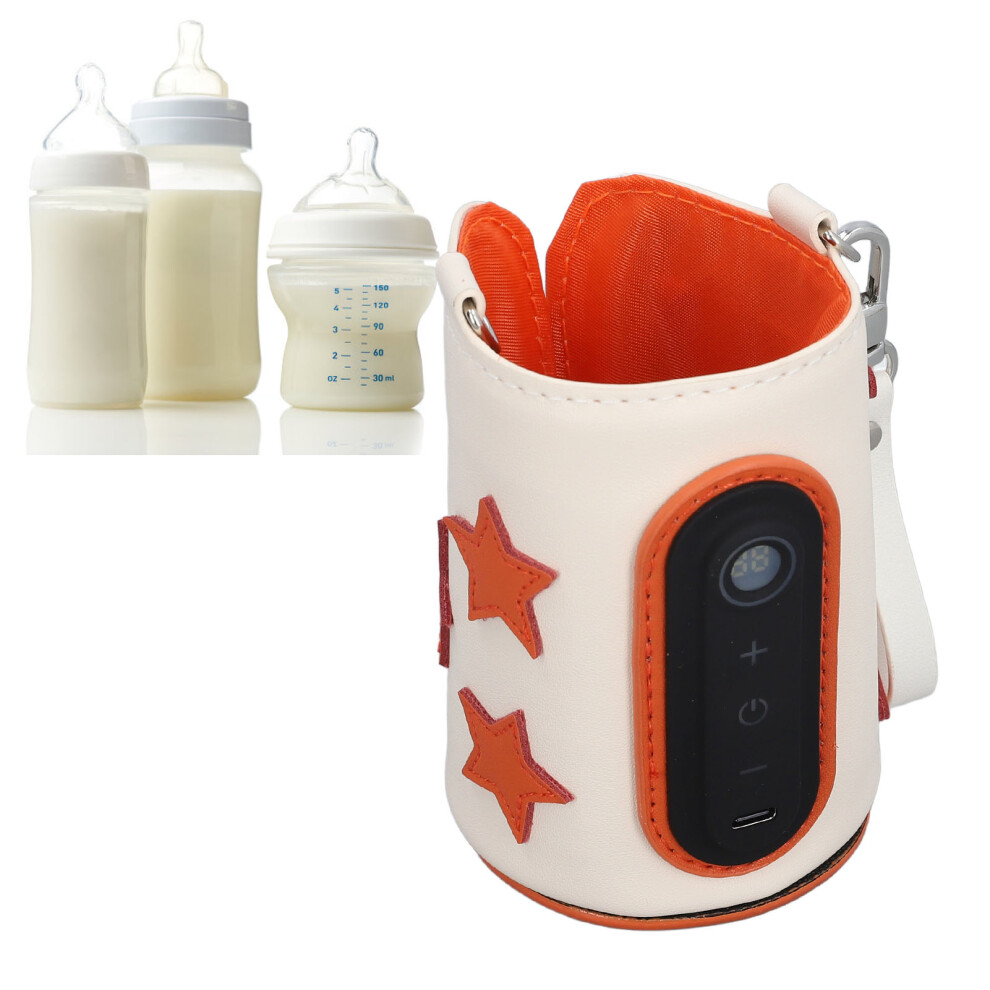 Portable Bottle Warmer Bag 26-Gear USB Milk Warmer, 12cm x 8cm