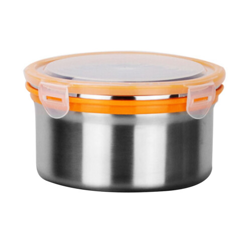 Edelstahl 1000mL runder Behälter Ø16cm H9cm 1