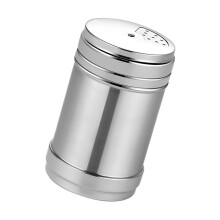 Barattolo per spezie in acciaio inossidabile 13x7,5 cm, 125 g, argento