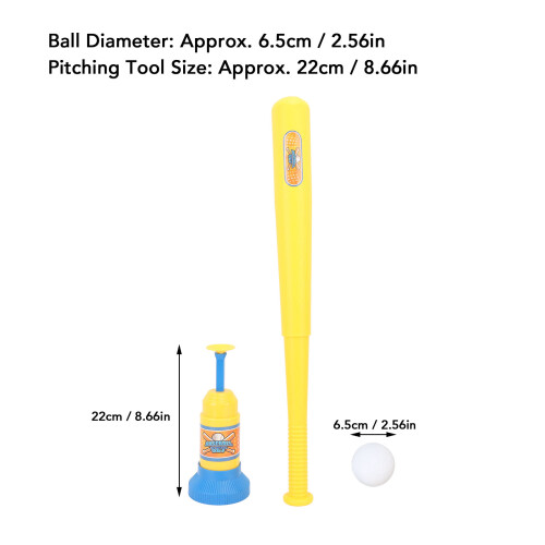 Durable Kids Baseball Batting Set with 3 Lightweight Balls Included 1