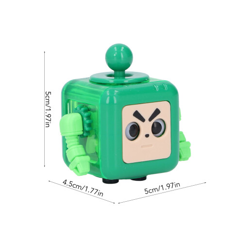 Robot rilassante portatile verde in blocco ABS - Stress 1