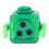 Robot rilassante portatile verde in blocco ABS - Stress 12