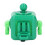 Robot rilassante portatile verde in blocco ABS - Stress 5