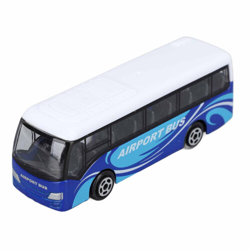 Modèle de bus en alliage 9x3x2 cm figurine réaliste bleue 2