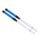Durable ABS Nylon Jazz Drumstick Brushes - 1 Pair in Blue White 14