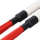 Red White Drum Brushes Pair - Nylon Wire for Jazz & Percussion Instruments 12