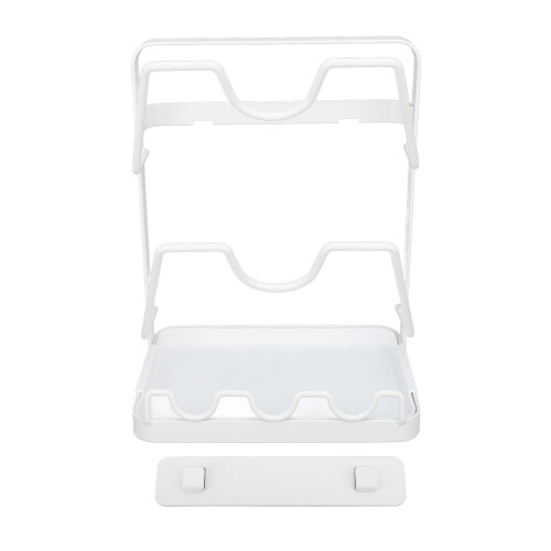 Râtelier à couvercles de casseroles à double étage 18,2  22,5  13,3 cm 2