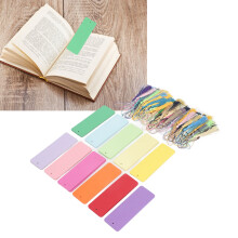 120-teiliges Set bunte Cardstock-Lesezeichen 14x5cm Quasten