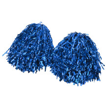 2 Stück Cheerleading Pom Poms mit Hartgriff Handheld Party Shakers für Tanz, Schule, Sportveranstaltungen, Teamgeist, Cheer Blau