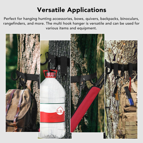 Treestand Strap Gear Polyester Metal Clip On Tree Stand Multi Hook 2kg 2