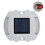 Luz solar de terraza con 12 LEDs, plateada y roja, 800 mAh 2