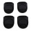 Tappo antiversamento in silicone, 4x3,5 cm, Nero, 4 pezzi 11