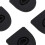 Tappo antiversamento in silicone, 4x3,5 cm, Nero, 4 pezzi 6