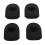 Tappo antiversamento in silicone, 4x3,5 cm, Nero, 4 pezzi 3