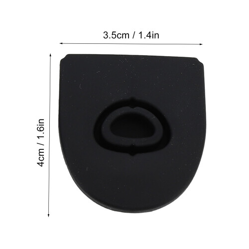 Tappo antiversamento in silicone, 4x3,5 cm, Nero, 4 pezzi 1