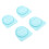 4 pezzi FreeSip tappo in silicone, 4x3,5 cm, Blu cielo 11