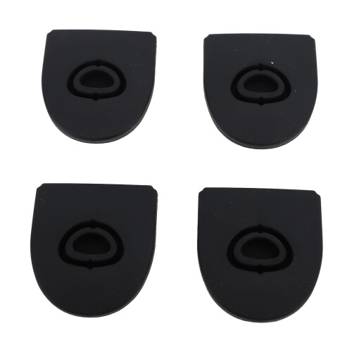 Tappo antiversamento in silicone, 4x3,5 cm, Nero, 4 pezzi