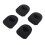 Tappo antiversamento in silicone, 4x3,5 cm, Nero, 4 pezzi 16
