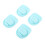 4 pezzi FreeSip tappo in silicone, 4x3,5 cm, Blu cielo 9