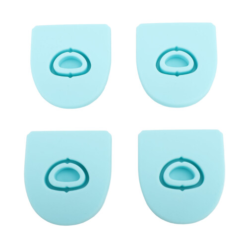 4 pezzi FreeSip tappo in silicone, 4x3,5 cm, Blu cielo 2
