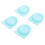 4 pezzi FreeSip tappo in silicone, 4x3,5 cm, Blu cielo 12