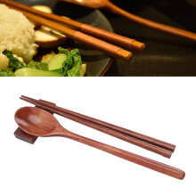 Tragbares Holzlöffel & Essstäbchen-Set 116,00 g