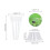 Kit de pods hydroponiques ensemble 1 4,4  6,5 cm / 4,5  2,5  2,5 cm 2