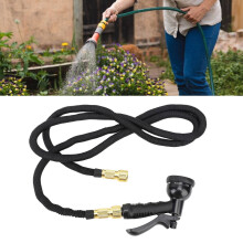 3x 7,5 m ausdehnbarer Gartenschlauch auslaufsicher mit Sprühdüse EU-Stecker
