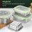 Boîte de conservation alimentaire en acier inoxydable 304 850ml 14