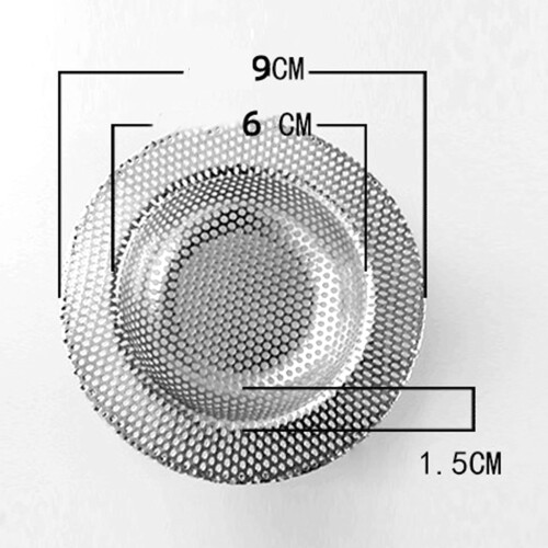 Filtre d'évier Modèle M, Ø9 cm/3,5 po, argenté 1