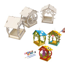Wooden Bird Feeder for Creative Kids - Easy Assembly & Durable Design