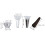 Hydroponische Pods-Set 30 Körbe 4,4  6,5 cm Farbe: N/A 2