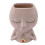 Maceta con rostro - Resina - 520,00 g - Orificio de drenaje 16
