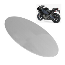 Targa ovale universale in alluminio da 2,5 mm argento