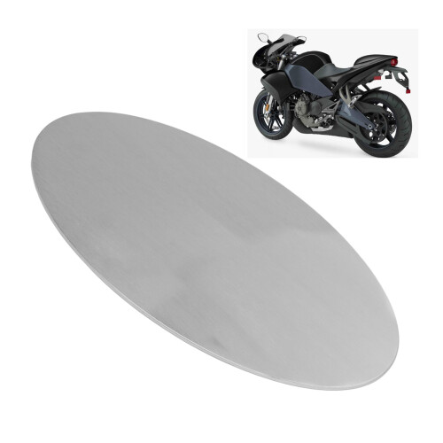 Targa ovale universale in alluminio da 2,5 mm argento