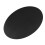 Placa ovalada universal de aluminio cepillada negra de 2.5 mm 7
