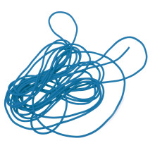 Elastisches Seil Stretch Cord 2,1 mm 5 m Solides Latex Hochfestes Elastikband für Tennis Training Outdoor Sports Blau