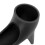 Langer Silikon-Wassertank-Trichter Schwarz 86.00g 10