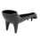 Langer Silikon-Wassertank-Trichter Schwarz 86.00g 13