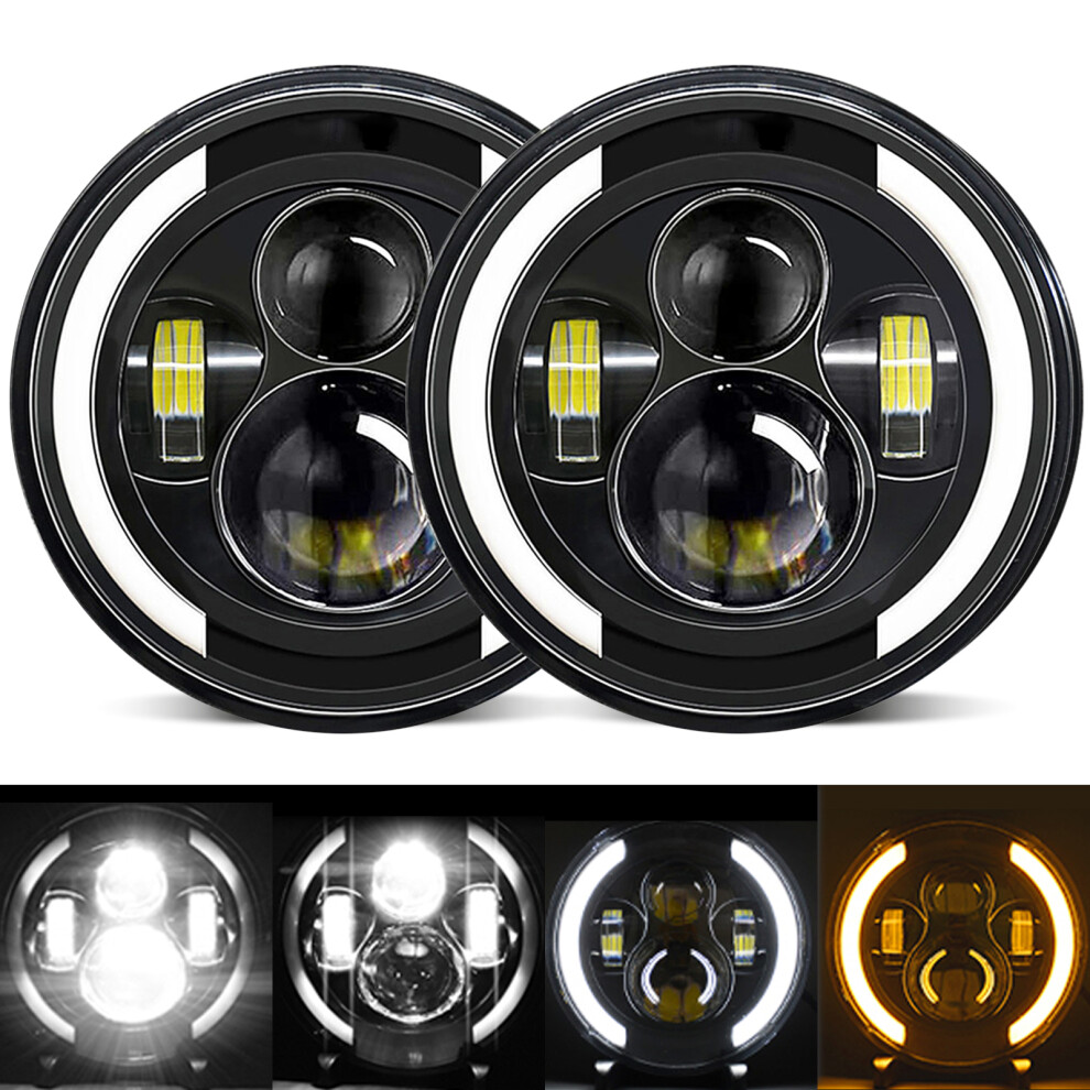 7 Inch Led Headlight 6000K 100W For Jeep, Hummer, Chevy, Mazda 4641335465872